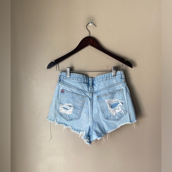 BDG Urban Outfitters High Rise Cutoff Denim Jean Light Wash Shorts - Picture 5 of 5